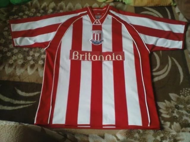 Seltenes Fussballtrikot - Stoke City Fc Home 2001 - 2003 Grösse 38/40