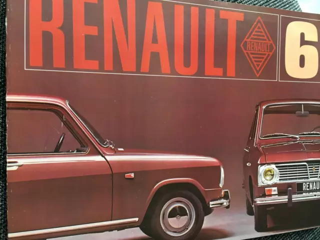 Catalogue / Brochure RENAULT 6 de 1968 __