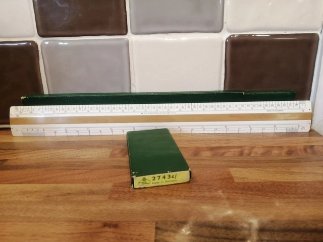 RARE VINTAGE FABER Castell 2743C Ruler - Boxed- Wooden. £12.50 ...