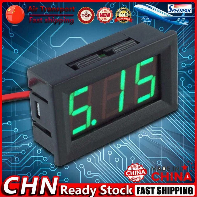 HUAZIZ Lot De 6 Voltmètres LED Mini 0.36" DC 4.5-30V - Affichage Numérique Précis Pour Voiture, Moto, Panneau Solaire