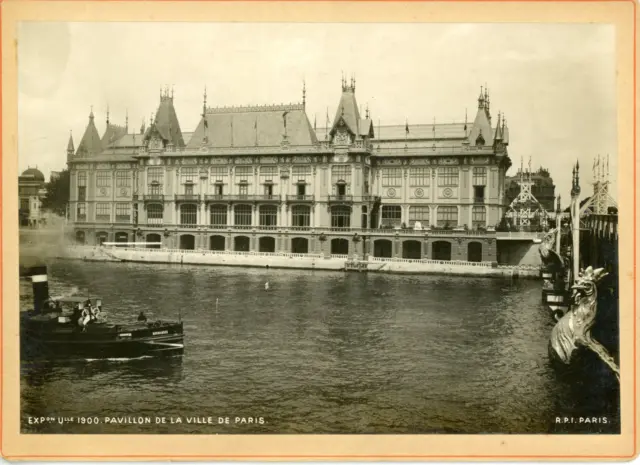 France, Paris, le pavillon de la ville de Paris  vintage silver print,Expositi