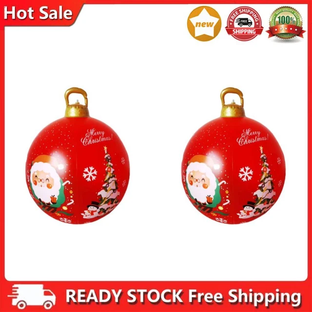 2pcs 60cm Santa Ball, Large Snowman Ball, Versatile Gifts