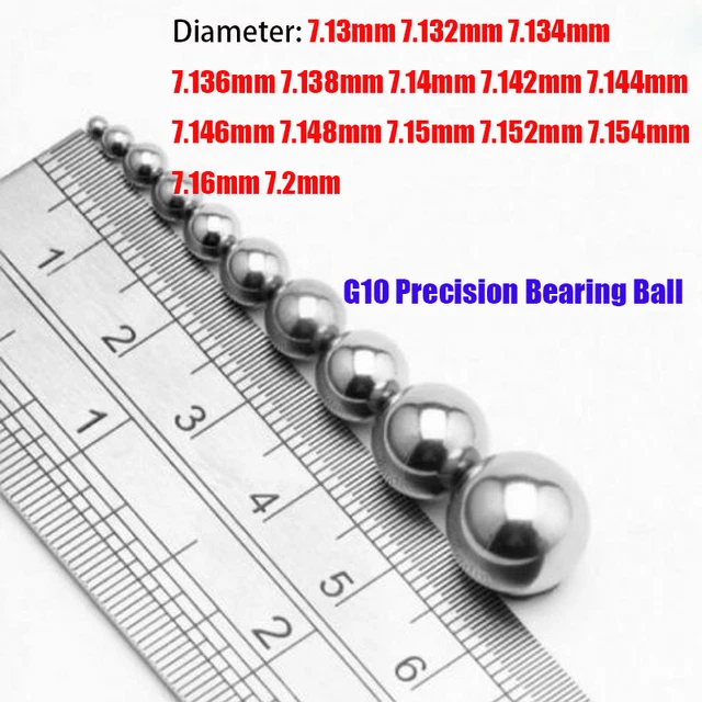 G10 Precision Bearing Balls Steel Ball Screw Ball Bearing Diameter 7.13mm-7.2mm