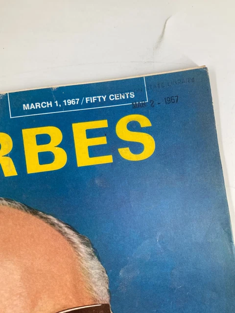 VTG Forbes Magazine March 1 1967 Union Pacific Railroad Frank Barnett 2