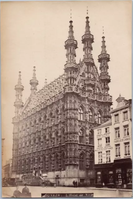 Belgique, Louvain, Leuven, Hôtel de Ville, Vintage albumen print, ca.1880 Tirage