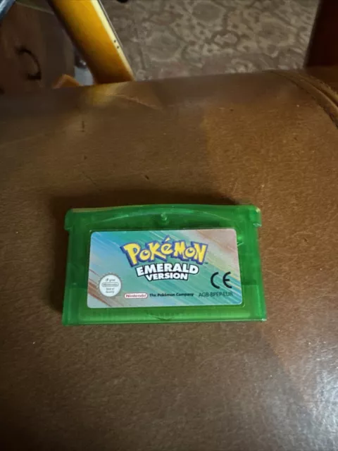 Pokemon Emerald Version - Nintendo Game Boy Advance GBA Genuine, Battery Dry