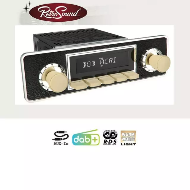 RETROSOUND RSD-IVORY-1DAB Autoradio für Oldtimer und US-Cars Oldsmobil 2