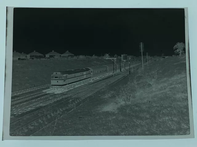 c1950s Diesel Locomotive Loco Rugby Area Railway Negative Ref 1T-11