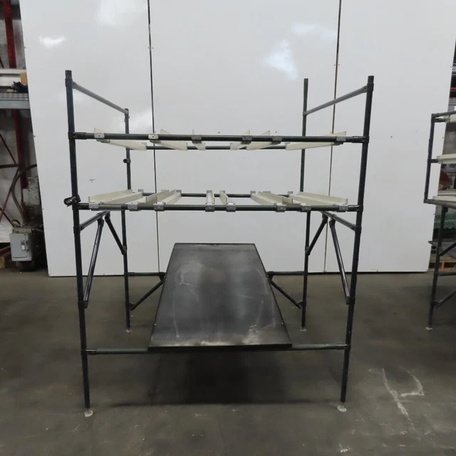 Logiform Modular Rolling Gravity Flow Skate Roller Rack Shelving Unit 50x56x69"