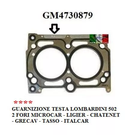 Guarnizione Testata Lombardini 502 - 602 Microcar Ligier Chatenet Gm4730879