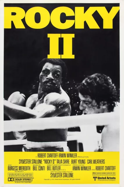 "Rocky 2" . .Sylvester Stallone  Retro Movie Poster Various Sizes