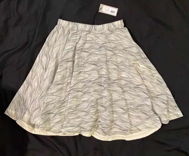 $122 NWT Kin Studio 12 Organic Cotton Skirt Fair Trade Midi Sustainable Fashion