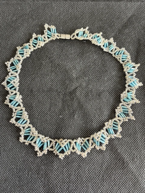 Collier Ras De Cou Imposant - Tresse Perles Nacrées Gris - Pour Soirée, Mariage - Neuf (sans Emballage)