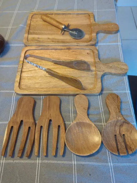 mango Wood 8 Peice Kitchen Set