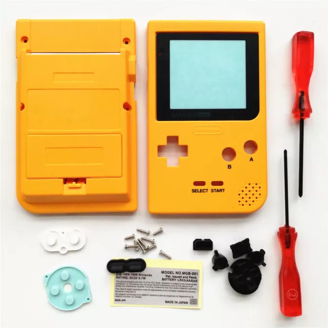 Neu Heißer Verkauf Austausch Cover Hülle Für Gameboy Pocket GBP - Gelb,Yellow