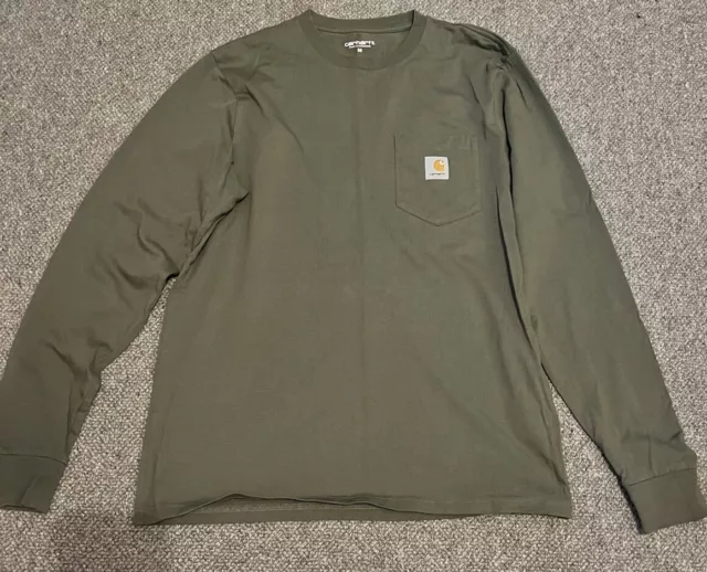 Carhartt Green Long Sleeve Top - Mens Medium