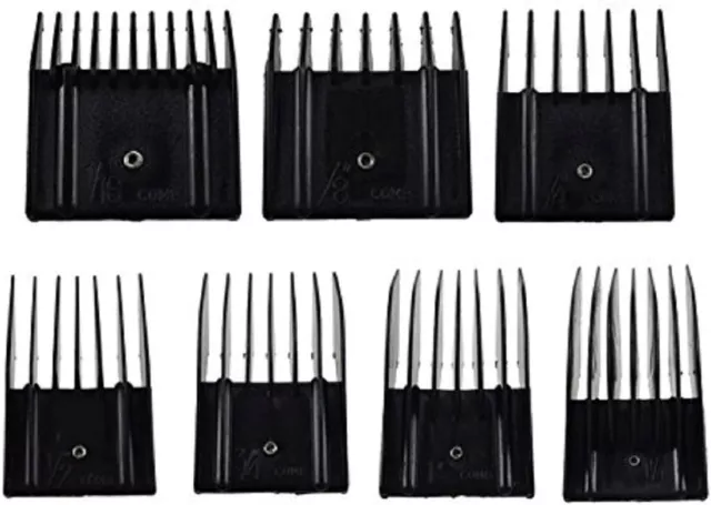 Universal Clipper Guide Comb Guard Set, 7 Pieces fits Oster Classic 76, A5, A...