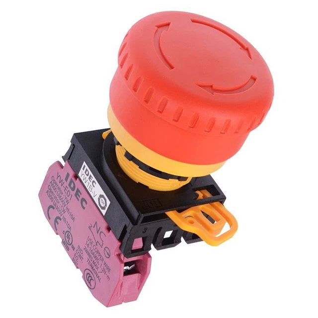 IDEC 22MM EMERGENCY Stop Switch EStop 1NC YW1BV4E01R High Quality 12