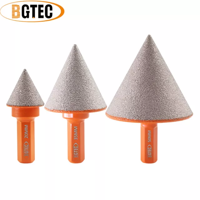 Diamond Milling Chamfer Bit Enlarging Holes  Grinding for Porcelain Tile 20-50mm