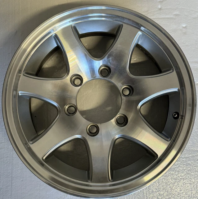 Sendel 15" x 6" T02 Silver Aluminum Trailer Wheel Rim 6 Lug x 5.5" 4.25” Center