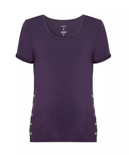 Mamas & Papas Maternity & Nursing Classic Purple T-Shirt Top Size 10 Bnwt