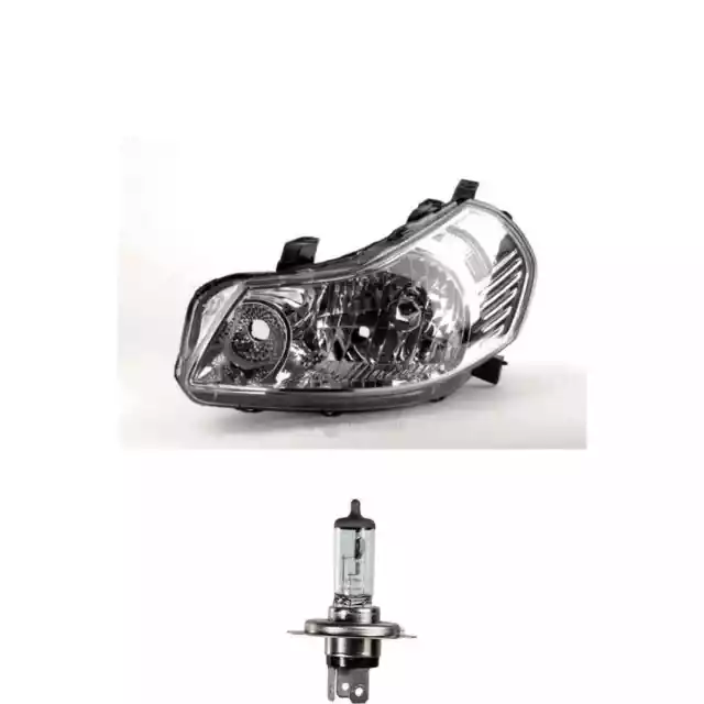 Phare Halogène à Gauche H4 pour Suzuki SX4 Sedici Inclus Ampoules