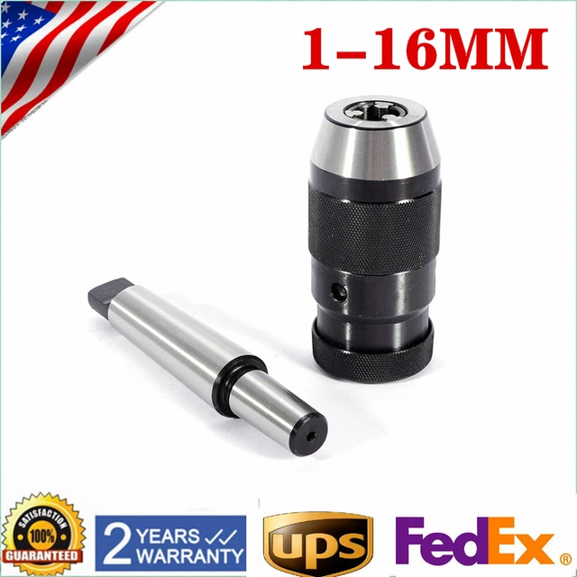 1/32"- 5/8" Self Tighten Lathe Drill Chuck Keyless+MT3-B18 Arbo For Mill 1-16mm