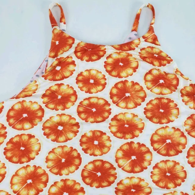 Porridge Anthropologie Floral Cami Top Womens Medium Orange Swing Layered Tank 2