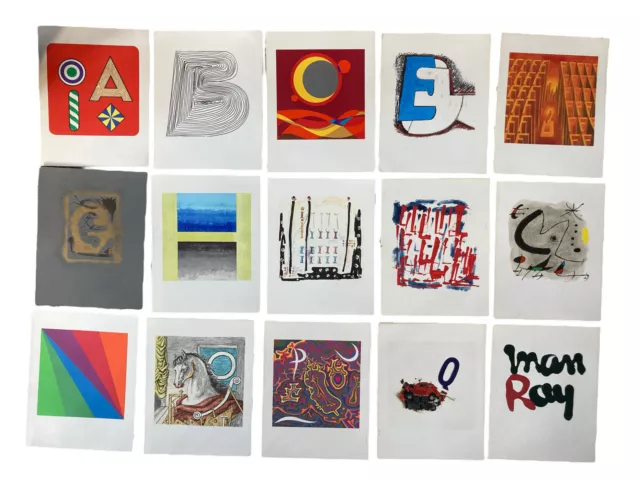 BolaffiArte lotto 25 litografie serie "l'alfabeto" - De Chirico Cesar Dalì Mirò