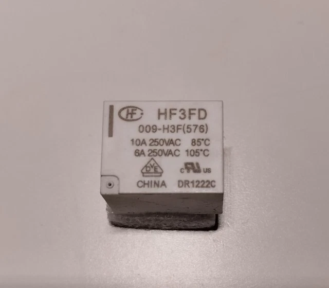 HONGFA LEISTUNGSRELAIS HF3FD 009-H3F(576) 10A 250VAC EUR 8,90 - PicClick DE
