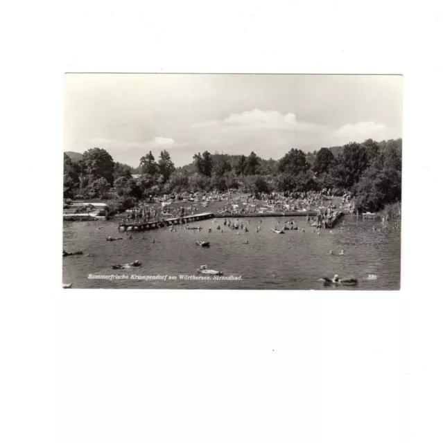 AK Ansichtskarte Sommerfrische Krumpendorf am Wörthersee / Strandbad - 1964