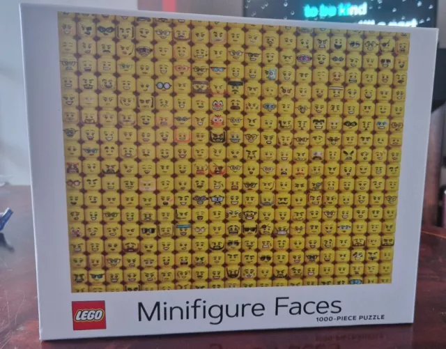 Lego minifigure faces 1000 online piece puzzle