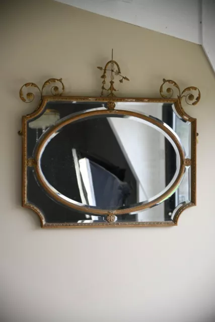 19th Century Antique Adam Style Wall Mirror