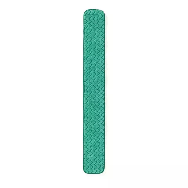 Rubbermaid Q436 Hygen Microfiber 36" Dry Hall Mop Pad, Green (RCPQ436GRE)