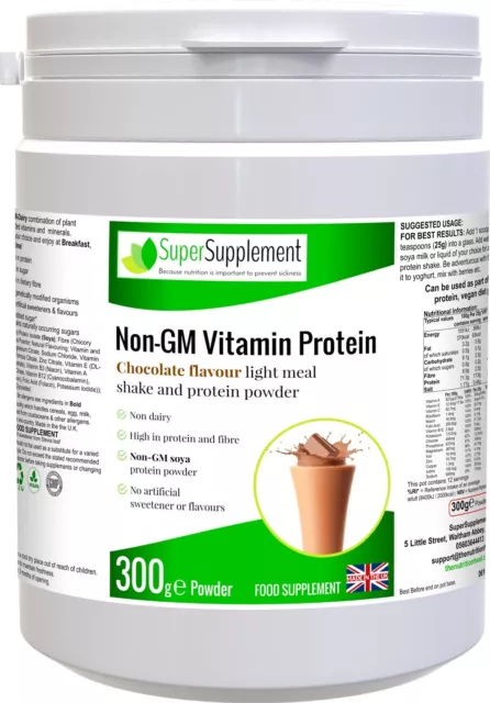 Vegan Protein Powder Chocolate Flavour Diet Protein Shake Nutrition Supplement