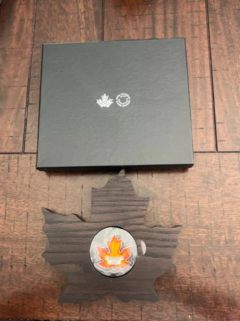 2016 Canada $20 Fine Silver Coin: Canada's Colourful Maple Leaf (COA+BOX)