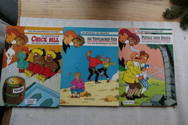 Die Abenteuer von Chick Bill Band 1 -3 Neuwertig von  Feest Verlag