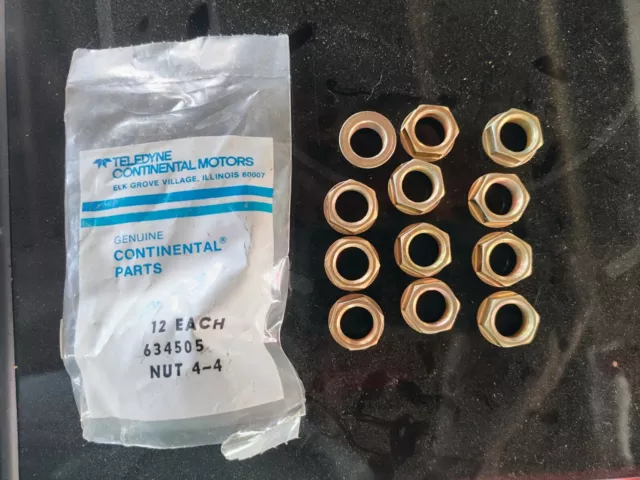 New Continental Cylinder Hold Down Nut, PN SA634505, 12 pieces