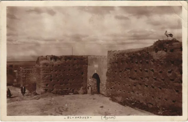 CPA AK EL-HADJEB Les remparts MAROC (23754)