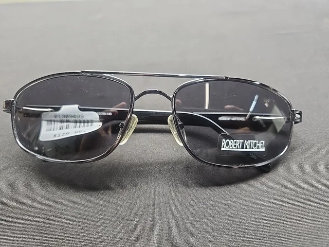 Robert Mitchel RMS 6008 GM Gunmetal Black Sunglasses NWT Robert Mitchel RMS 6008 GM Gunmetal/ Black 62-19-140 Metal  main image 4