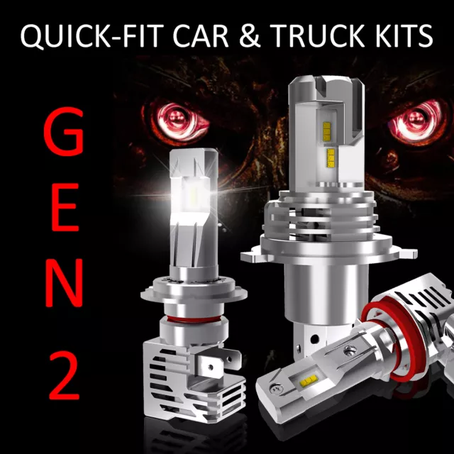 Kit de conversión LED H13 - 9008 H/L - bombillas de faros de coche súper brillantes de ajuste rápido G2