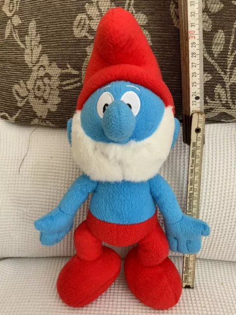 Pupazzo peluche grande Puffo peyo 30 cm