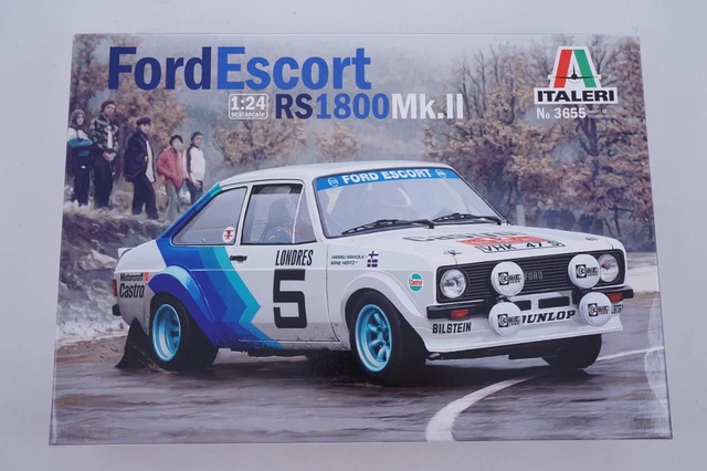 Italeri Modelo de plástico para Montar, Coche, Ford Escort RS 1800 MK.II Lombard Rac Rally, Modelo Kit, Escala 1:24