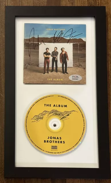 The Jonas Brothers Signed The Album Framed CD Cover PSA DNA COA Nick Joe & Kevin
