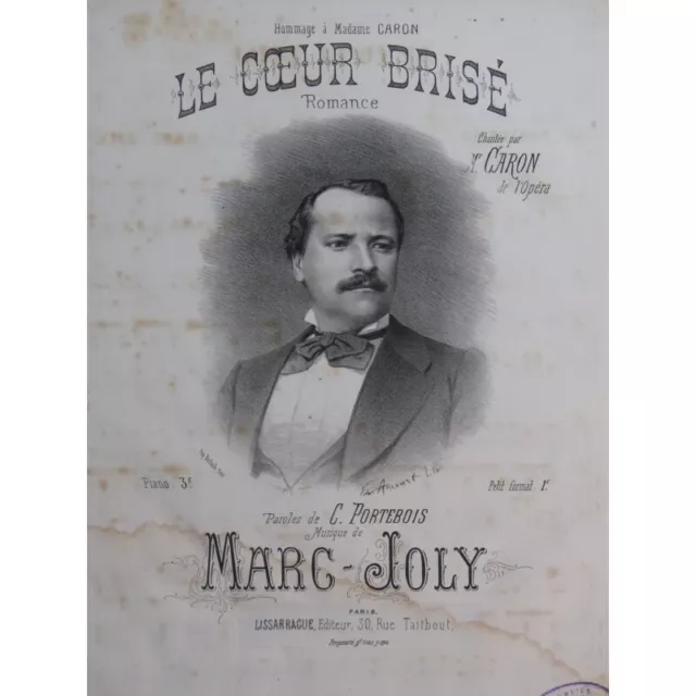 JOLY Marc Le Coeur Brisé Chant Piano ca1877