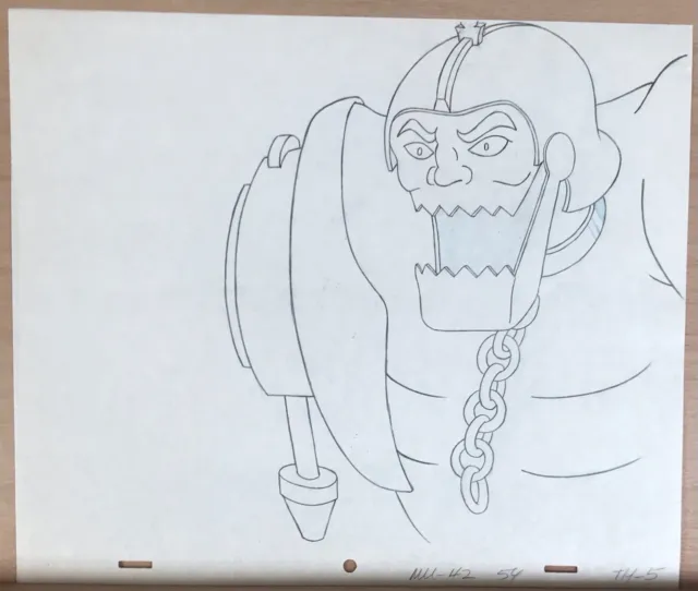 HE-MAN MOTU Original Animation Pencil Production Art Drawing Filmation