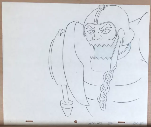 HE-MAN MOTU Original Animation Pencil Production Art Drawing Filmation