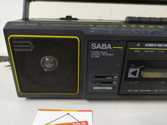 Radio Cassette SABA - RC 5998 - ancienne - fonctionne 2