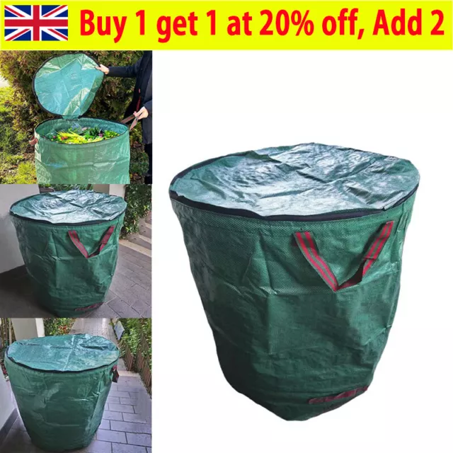 Bolsas de residuos de jardín 120L bolsa de servicio de rechazo hojas de hierba bolsa de basura 1PAZ