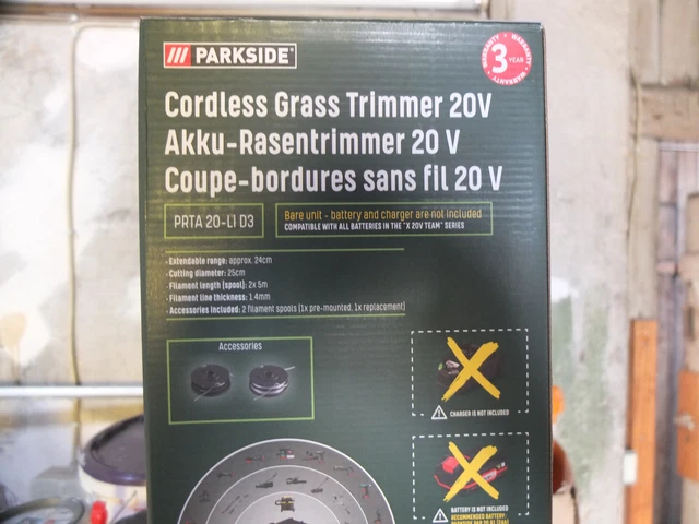 PARKSIDE ® Tondeuse à Gazon Sans Fil 20V Avec Mulching Bricolage Jardinage Mécan